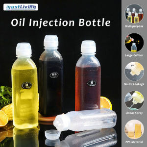 JustLiving 1PC 300/500Ml Chai Nhớt Nhà Bếp Chai Xịt Dầu Gia Vị Chai Bóp Nấu Nướng Bánh Nước Sốt Cà Chua Mù Tạt Mayo Hot Nước Sốt Olive BBQ