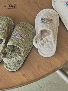 Dép Trẻ Em Bằng Cotton Nguyên Chất Đế Mềm Mùa Xuân Thu Đông Hè Dùng Trong Nhà Chống Trượt Âm Thanh Khi Đi Trên Sàn Gỗ