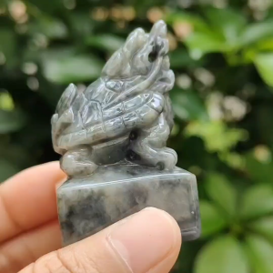 Water Element Jade Sculpture 💧- CBD Energy Anchor (Sku: Hand13)