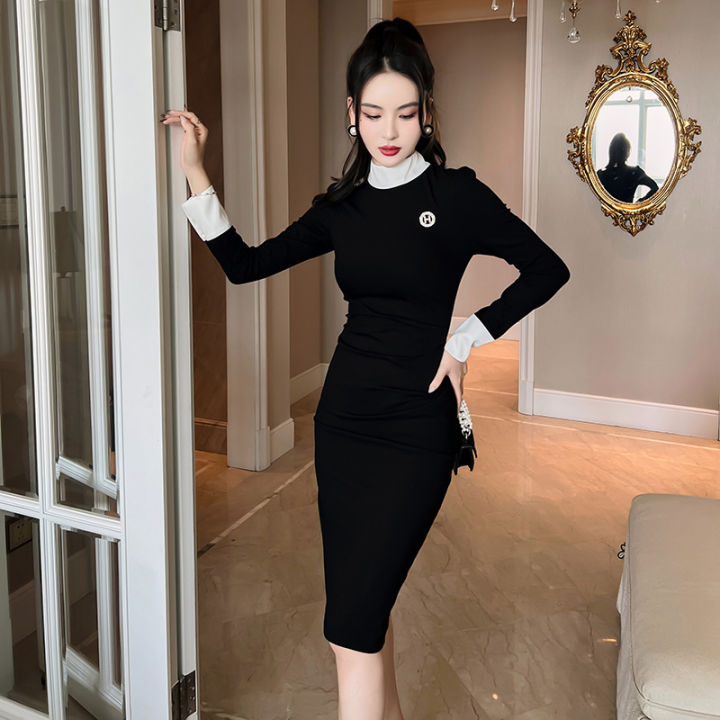 Váy len nữ tôn dáng thời trang Hàn Quốc LEK328 (Nâu)