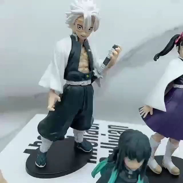 Demon Slayer Tanjiro Figurine, Demon Slayer Anime Figurines, PVC Anime Personnage Personnages Statue Collectibles Cadeau Pour Adultes Et Enfants