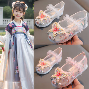 JIFANPAUL | Embroidered Princess Dance Shoes for Girls