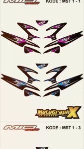 Striping Sticker Variasi Yamaha Mio Sporty Racing Keren MST 1