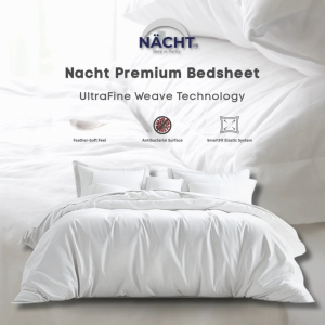 NÄCHT Ultra Fine Weave Sprei Putih Polos Hotel