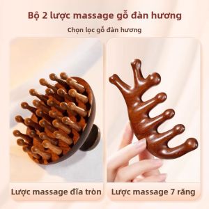 NILIYA | Cải Đánh Đầu và Bấm Huyệt cho Phụ Nữ làm từ Gỗ đàn Hương