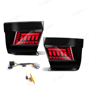 LED Rear Bumper Reflector Lights For Toyota Land Cruiser 250 Prado LC250 2024 2025 Warning Brake Dynamic Turn Signal Lamps