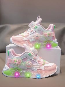 KUOBURENSHENG | Non-slip Glowing Girl Shoes Soft Sole Spring/Summer