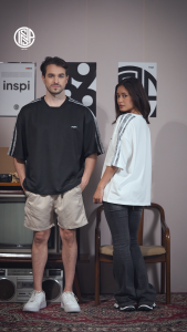 COLLAB By Inspi Jersey Boxy Cropped Shirt For Men Trendy Tops TShirt for Woman Plus Size Streetwear T Shirt Minimalist Trendy Style