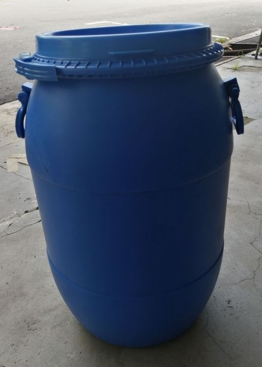 40 Liter Second Hand Tong Biru Plastik Bertangkai Used Blue Drum Plastic Lazada 0727