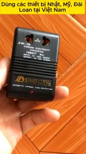 Cục đổi nguồn 220v sang 110v Singway | Bộ đổi nguồn chỉ dùng được cho các thiết bị công suất nhỏ dưới 30W | Biến áp 220v sang 110v