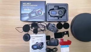 Kebidumei BT5.3 Motorcycle Helmet Intercom Headset 1000m intercomunicador moto Music Share Interphone WiFi App Dash Cam Auto Dvr