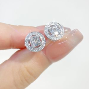 LAZO DIAMOND Chavez Baguette Diamond Stud Earrings in 9k White Gold