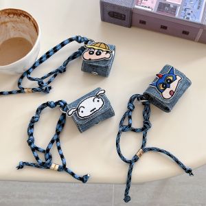 Stitching Pencil Case Earphone Protective Cover Compatible with Airpods Pro2 Airpods4 Active Noise Reduction Apple 3rd Gen Bluetooth Earphone Shell