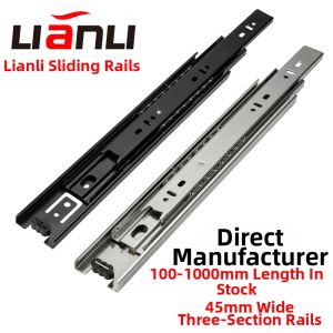 Quiet Triple Section Drawer Slides