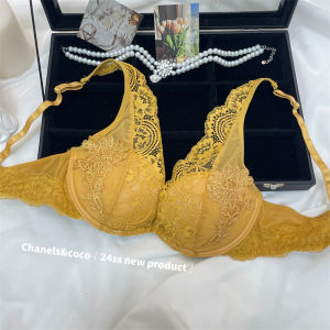 French Style Lace Trim Bralette Layering Innerwear Exposed Soft Steel Ring Gathered Small Chest Youth Female Spring Season