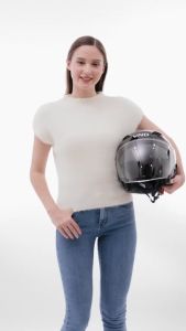 VND Helm Tipe AK 66 Half Face Double Visor + Spoiler Original VND RACING