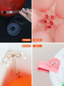 Lưới Bong Bóng Latex Trang Trí Đám Cưới Móc Treo Góc Tường Nút Kín Chuỗi Bong Bóng Tiệc Sinh Nhật Cắt Rìu Phụ Kiện Trang Trí