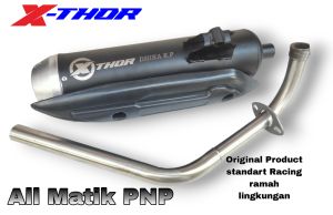Knalpot Standar Racing Beat Nmax Pcx Aerox Vario Mio Genio Scoopy Original XThor Racing