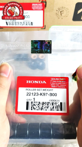 Roller CVT 17 Gram PCX 150 K97 ADV 150 K0W Vario 125 eSP New K2V PCX 160 e:HEV Original AHM 22123-K97-B00