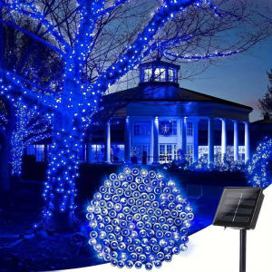 LED Solar Light String 8 Functions Outdoor Waterproof Starry Sky Atmosphere Lighting Garden Patio Lawn Porch Gate Decoration