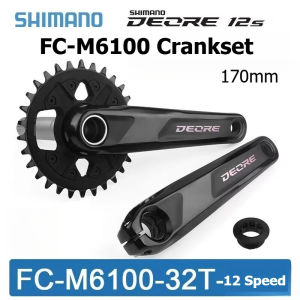 SHIMANO | SHIMANO DEORE M6100 MTB Crankset FC-M6100 FC-M6120 CRANKSET 1x12-speed Original Parts