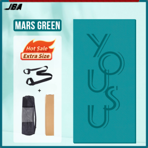 JBA Yoga Mat For Double Thick 15mm Extra Large TPE Anti Slip With Carrier Bag Durable Waterproof Premium Quality Yoga Map 瑜伽垫防滑加厚加宽 Yoga Mat For Women