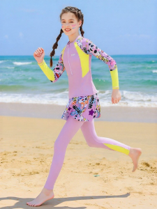 XTEP | Long Sleeve Separate Swimming Suit For Older Children