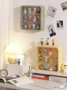 Doll Toy Blind Box Transparent Acrylic Display Storage Box Wall-Mounted Dustproof Organizer Durable Shelf Display Rack