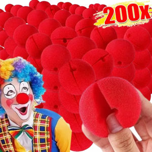 Dizoey 200PCS Red Clown Nose Ball Cosplay Costume Sponge Ball Nose Props Circus Funny Performance Party Halloween Decoration Supplies