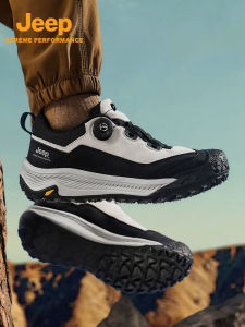 Jeep | Jeep Mens Outdoor Hiking Shoes Anti-slip Wear-resistant Mountain Climbing Shoes New Breathable Sports Shoes Autumn Winter Camping Shoes