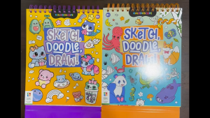 Hinkler Kaleidoscope Sketch Doodle Draw! Animals Kawaii Art Book comes with Easel Board