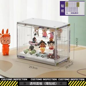 Acrylic Display Case for Figurines Dustproof Storage Box for Toys And Collectibles Bedroom Organizer Adult Size 35x17x18.5cm