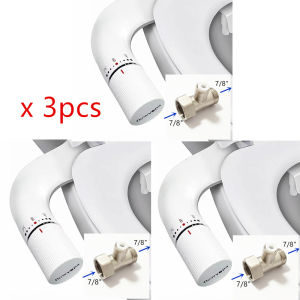FLOWYSPA Ultra-Slim Hygienic Bidet Attachment Easy Install Adjustable Fresh Water Pressure Dual Nozzle for Existing Toilets