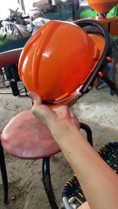 Mũ nón bảo hộ cắt cỏ - hàn - mài - cưa cây tấm chắn lưới nhựa cho máy cắt cỏ