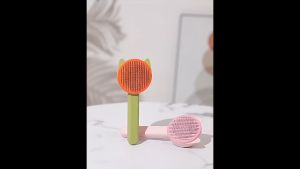 P&C Pet Grooming Massage Comb Self-cleaning Comb for Cats Dogs Sikat Kucing Sisir Kucing 宠物梳子狗狗猫咪梳毛去浮毛