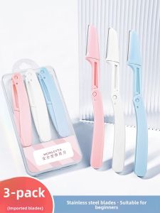 MONLEYTA | New Ladies Folding Eyebrow Trimmer Safety Anti-Scratch Full Set Beginner Friendly Compact Size For Smooth Sleek Eyebrow Grooming