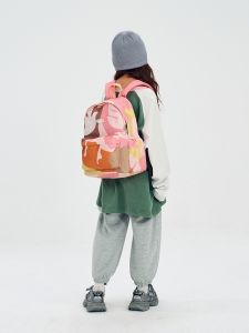 Freein Original Print Backpack Primary School Student Schoolbag First Grade Campus Travel Leisure Backpack Japanese Style Lightweight