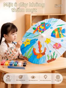 NUOXUNDE | Cultural Heritage Handmade Mini DIY Umbrella for Kids