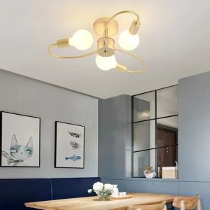 JOYINLED Minimalist Iron E27 3 Heads Lamp Nordic LED Pendant Light Living Room Bedroom Study Hotel Restaurant Room Luminaires