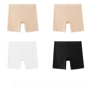 MiiOW | MiiOW Womens Safety Pants High Waist Ice Silk No Roll Edge Anti Bacterial Bottoming Trousers Two In One Design Summer New