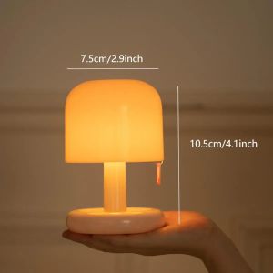 Đèn Bàn Cảm Ứng LED Sạc USB Đèn Ngủ Hoàng Hôn Sáng Tạo Đèn Bàn Điều Chỉnh Độ Sáng Thích Hợp Cho Đầu Giường Phòng Ngủ Quầy Bar Phòng Khách Phong Cách Hiện Đại