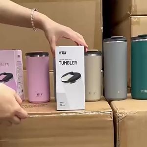TYESO | Tyeso 600ML Vacuum Flask Insulated Travel Tumbler Large Capacity Cup for Office Car Hot Cold Portable Thermoses Drinkware