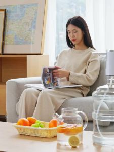 Máy Bơm Nước Điện Khử Trùng UVC Máy Bơm Chuyển Nước Đóng Chai Tự Động Có Thể Gập Lại Chống Rò Rỉ Tuổi Thọ Pin Dài 60 Ngày Chạy Bằng Nguồn USB
