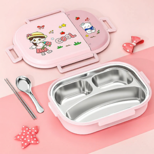WANGLIMIAO | Stainless Steel Thermal Lunch Box Student