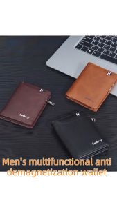 BAELLERRY D5114 Dompet Pria Lipat RFID Protect Bahan Kulit PU Leather Premium