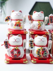 Kucing Hoki Rejeki Maneko Neki White Besar Uk 14cm x 13cm x 14.5cm