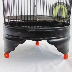 SEMPATI Kaki Karet Sangkar Spiderman Isi 3 Kaki Tebok Sangkar Kandang Bulat Oval Burung Murai Lovebird Pleci Karet Penyangga Kaki Tebok Sangkar Burung