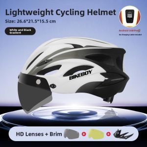 MONLEYTA | German Bicycle Helmet With Windshield Mens Mountain Road Bike Breathable Youth Safety Comfortable Full Face Helmet