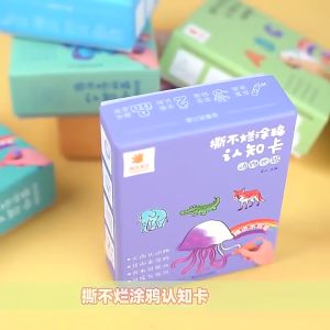 Magic Doodle Pen Bilingual Flash Cards Doodle Flash Card Early Educational Cards Pinyin Fruits Alphabets Chinese Character Numbers with Magic Pen Early Educational Toy