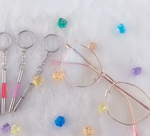 Keychain Screw Driver Repair Sunglasses Double Head For Watch Repair